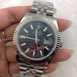  Clone Swiss 3255 Replica Rolex Datejust II - SS Black Face - Datejust II Watch 41mm